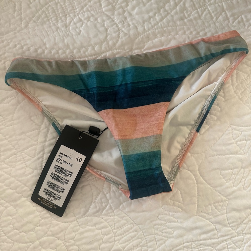 Vix Multicolor Striped Bikini Bottom